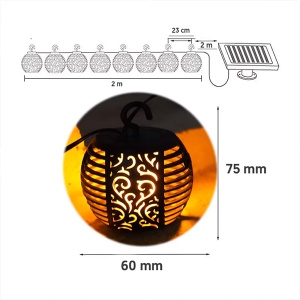 Dekorativni solarni led niz 2m lampioni 20405-5811 - Img 3