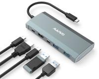 Docking kućište za M.2 NVMe i SATA Maiwo KH1001, USB Tip-C, 6u1 sa HDMI i PD