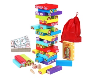 Drvena Igračka Blokovi Za Slaganje Jenga BBO GB-003