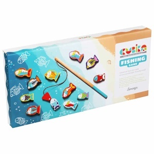 Drvena igračka pecanje sa 12 ribica Cubika CU13739 - Img 4