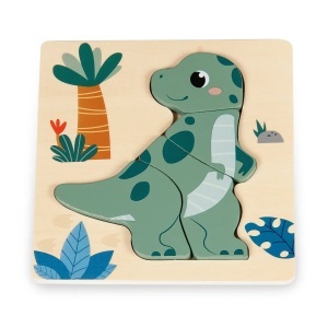Drvena slagalica za bebe 4 elementa Tiranosaurus Pino 9214.5