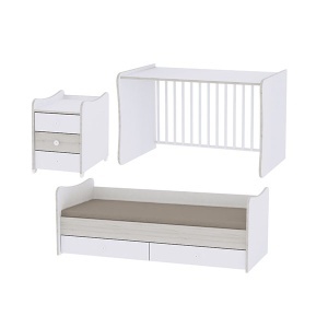 Drveni krevetac Maxi Plus White Walnut Lorelli Bertoni 10150300026 - Img 3