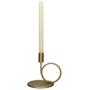 Držač za sveću Metal 16cm zlatni 040025 - Img 2