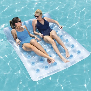 Dušek za vodu Bestway Double Beach Bed 193x142 cm 43055 - Img 3