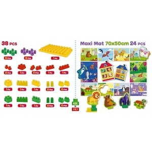 Edukativna igračka 3D slagalica baby blocks sa životinjama Lisciani 44110 - Img 2