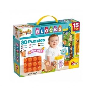 Edukativne igračke 3D slagalica kocke šumske životinje Lisciani 44109
