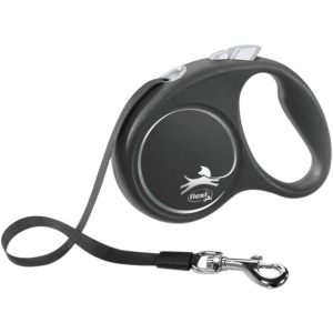 Flexi black dizajn L 5m crni