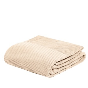 Frotir prekrivač Zig Zag Grande 145x200 badem 024674