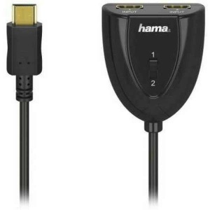 HDMI razdelnik, 1 HDMI ulaz na 2 HDMI izlaza, HAMA crni 42576