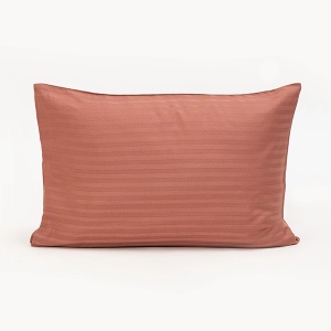 Jastučnica pamučni damast 50x70cm pruga roze