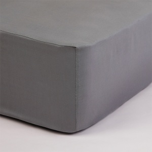 Jogi navlaka pamučni saten 90x200x25cm glat siva
