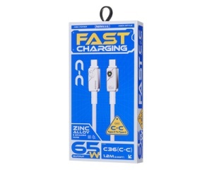 Kabl Remax Swift USB tip C na tip C 65W 1.2m beli - Img 3
