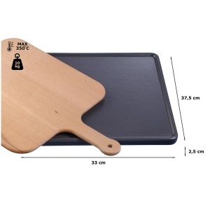 Kamena ploča za pečenje 25x330x375mm Antracit Bosch HEZ327000 - Img 2