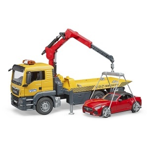 Kamion MAN TGS šlep služba i auto roadster Bruder 037505 - Img 2