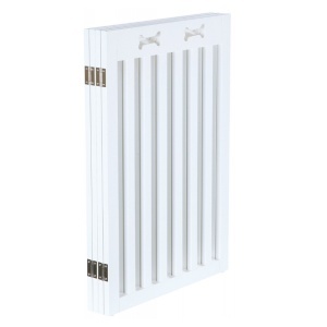Kapija za pse 4 dela 60-160x75cm MDF bela Trixie 39457 - Img 2