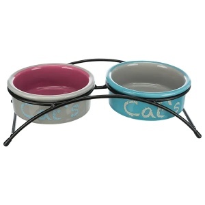 Keramički set na postolju 2x0.3l/12cm Cat’s Trixie 24791
