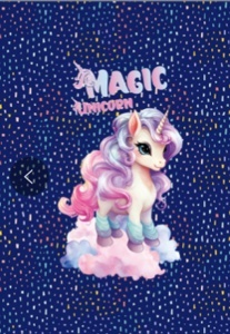Kesa za Patike Octopus Osb2614 Magic Unicorn 44x33cm teget plava