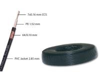 Koaksijalni kabl MaxPro Line RG174 sa napajanjem 2x0.5 bakar 100m crni