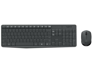 Komplet tastatura i miš MK235 crno-sivi Logitech bežični US raspored