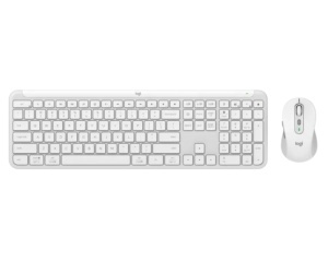 Komplet tastatura i miš MK950 Signature beli Logitech bežični US raspored