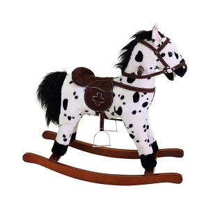 Konj za ljuljanje muzički Appaloosa 75x30x69cm Knorr 40505 - Img 1