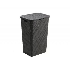 Korpa za veš sa poklopcem 60L siva 030775