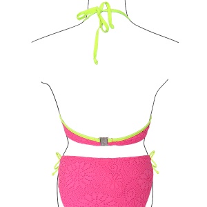 Kupaći kostim dvodelni roze čipkasti LV-05-072 - Img 2