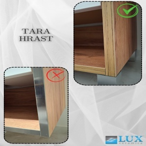 Kupatilski ormarić donji deo 55 standard Tara Hrast 300286 - Img 2