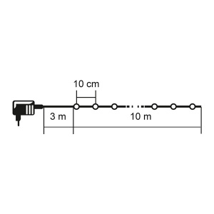 Lampice za jelku sa 100 toplo belih LED dioda ML-C2007 - Img 3