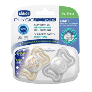 Laža Light Noćna Silikon 6-16 meseci 2 kom Chicco A075990