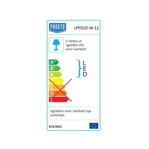 LED plafonjera 10.2W dnevna svetlost Prosto LPF01O-W-12 - Img 2