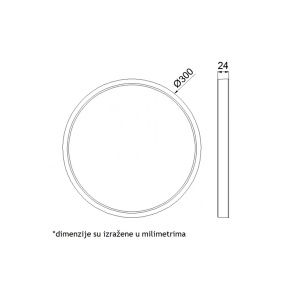 Led plafonjera 24W GALAXY2/C - Img 3