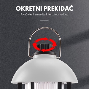 Led prenosna lampa fenjer 17417-5905WH - Img 3