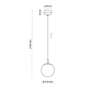 Luster Cadix 1xG9 TK Lighting 4609 - Img 4
