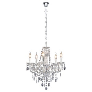 Luster Chrome Acryl 5Xe14 R1107-00 Trio Lighting 160220780