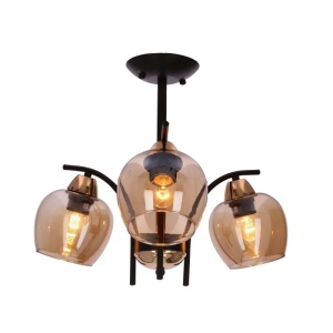Luster Crni 3x40W E27 Merra 15008