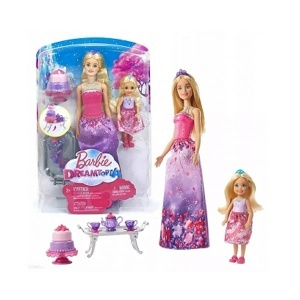 Lutka Barbie dreamtopia and Chelsea Princess Tea party set 43444 - Img 1