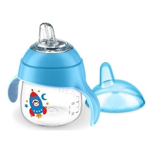 Magična šolja 200ml premium plava mekani kljun Avent SCF746/02