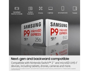 Memorijska kartica MicroSDXC 256GB P9 Express Samsung UHS-I U3 V30 A1 (MB-MK256T) - Img 3