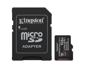 Memorijska kartica MicroSDXC 512GB Canvas Select Plus G3 Kingston UHS-I 150MB/s sa adapterom (SDCS3/512GB)