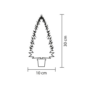 Mini veštačka jelka sa LED osvetljenjem 30 cm Home KMF30LED - Img 2