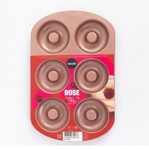 Modla za krofne 6 rupa Rose Gold Texell TPRG-K321
