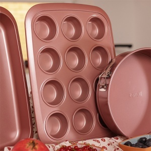 Modla za mafine i projice 12 rupa Rose Gold TPRG-M320 - Img 2