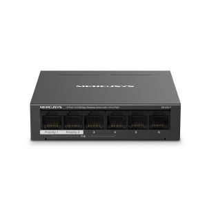 Mrežni svič MS106LP 6-portni crni Mercusys 10/100Mbps PoE+