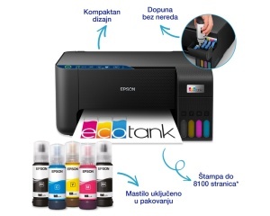 Multifunkcijski inkjet štampač Epson L3271 EcoTank ITS u boji sa WiFi - Img 8