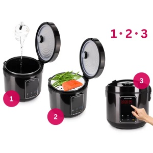 Multikuker 5 l 900 W crni Kamille 6830 - Img 3