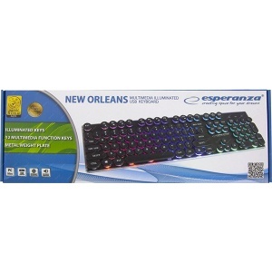 Multimedijalna osvetljena žična USB tastatura Esperanza EK133 - Img 3