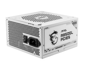 Napajanje MAG A850GL PCIE5 850W belo MSI 80 Plus Gold modularno