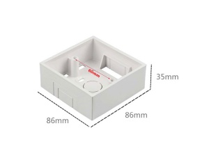 Nazidna dozna kutija 86mm bela Maxpro Line za montažu maske - Img 4