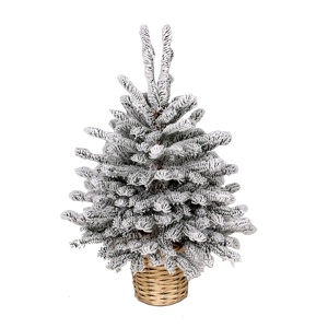 Novogodišnja snežna jelka u korpi 90cm 250309